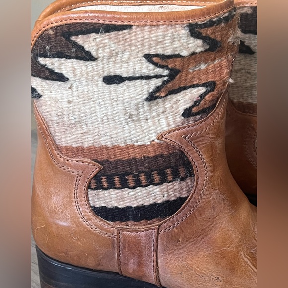 FREEBIRD By Steven Shine Ankle Brown Leather Boots size 6 - Picture 14 of 16